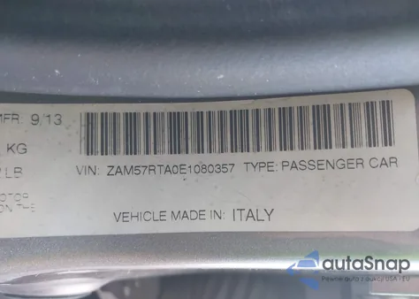 2014 Maserati Ghibli S Q4 z USA, uszkodzony, nr VIN ZAM57RTA0E1080357